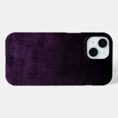 Schwarz und Lila Grunge Ombre Textur Case-Mate iPhone Hülle (Rückseite (Horizontal))