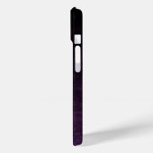 Schwarz und Lila Grunge Ombre Textur Case-Mate iPhone Hülle (Rückseite / Links)