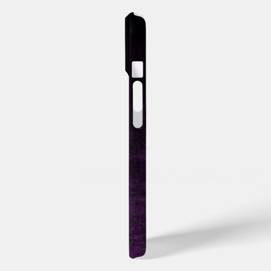 Schwarz und Lila Grunge Ombre Textur Case-Mate iPhone Hülle (Rückseite / Links)