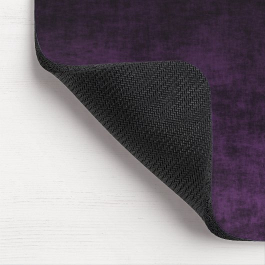 Schwarz und Lila Grunge Ombre Textur Mousepad (Ecke)