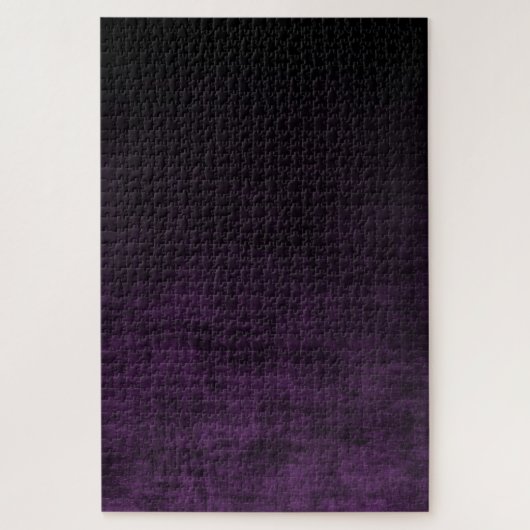 Schwarz und Lila Grunge Ombre Textur Puzzle (Vertikal)