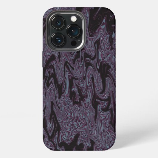 Schwarz und Lila iPhone Hülle (Hinten)