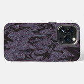 Schwarz und Lila iPhone Hülle (Rückseite (Horizontal))
