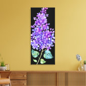 Schwarz und Lila Leinwanddruck (Insitu (Wohnzimmer))