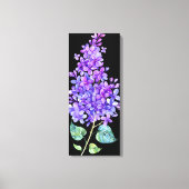 Schwarz und Lila Leinwanddruck (Vorderseite)