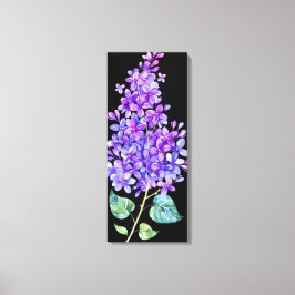 Schwarz und Lila Leinwanddruck