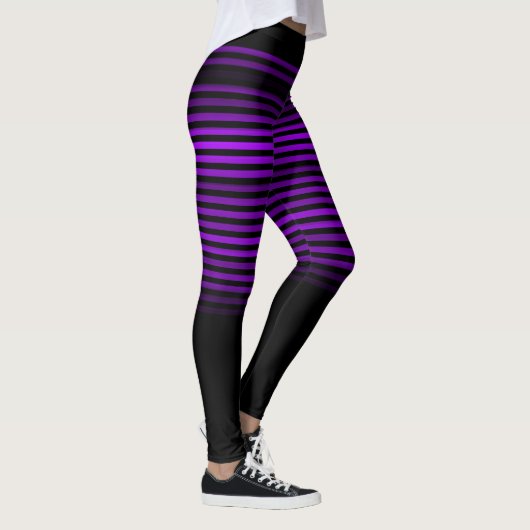 Schwarz und lila oder farblich gestrichen leggings (Rechts)