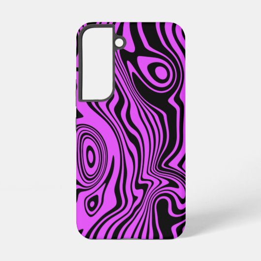 Schwarz und Lila Samsung Galaxy Case Your Colors Hülle (Rückseite)
