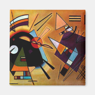 Schwarz und lila von Vassily Kandinsky Magnet
