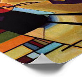 Schwarz und lila von Vassily Kandinsky Poster (Ecke)
