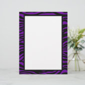 Schwarz und Lila Zebra drucken kundenspezifische B (Stehend Vorderseite)