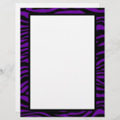 Schwarz und Lila Zebra drucken kundenspezifische B (Vorne/Hinten)