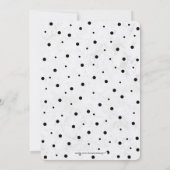 Schwarz und Marmor | Modern Surprise Birthday Part Einladung (Rückseite)