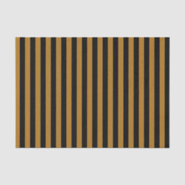 Schwarz und Matte Gold Streifen Seidenpapier