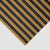 Schwarz und Matte Gold Streifen Seidenpapier (Ausschnitt)