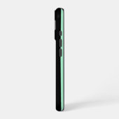 Schwarz und Mintgrün iPhone 16 Hülle (Linke Seite)