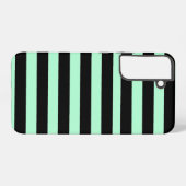 Schwarz und Mintgrün Samsung Galaxy Hülle (Rückseite (Horizontal))