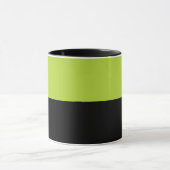 Schwarz und Neon Green Tasse (Zentrum)