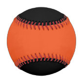 Schwarz und Orange Baseball (Rückseite)