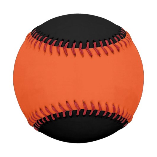 Schwarz und Orange Baseball (Rückseite)