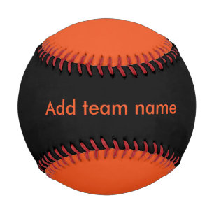Schwarz und Orange Baseball