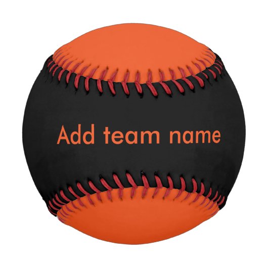 Schwarz und Orange Baseball (Vorderseite)