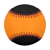 Schwarz und Orange Baseball (Rückseite)