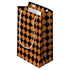 SCHWARZ- UND ORANGE-GLITZER SEHEN HALLOWEH AUS KLEINE GESCHENKTÜTE