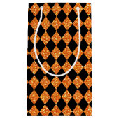 SCHWARZ- UND ORANGE-GLITZER SEHEN HALLOWEH AUS KLEINE GESCHENKTÜTE (Vorderseite)