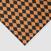 SCHWARZ- UND ORANGE-GLITZER SEHEN HALLOWEH AUS SEIDENPAPIER (Ausschnitt)