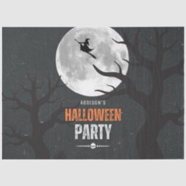 Schwarz und Orange Halloween Vollmond Seidenpapier