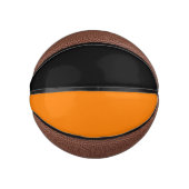 Schwarz und Orange Mini Basketball (Vorderseite)