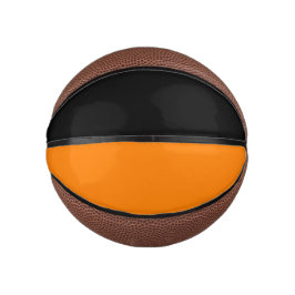 Schwarz und Orange Mini Basketball