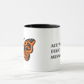 Schwarz und Orange Monarch Butterfly zum Geburtsta Tasse (Zentrum)