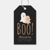 Schwarz und Orange Niedlich Boo! Ghosts Halloween Geschenkanhänger (Vorderseite)