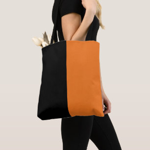 Schwarz und Orange Tasche