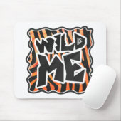 Schwarz und Orange Wild Me Zebra Mousepad (Mit Mouse)