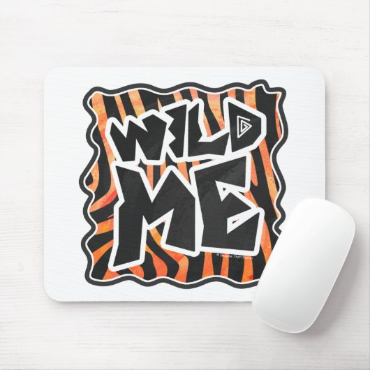Schwarz und Orange Wild Me Zebra Mousepad (Mit Mouse)