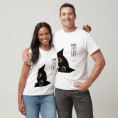 Schwarz und Pfirsich I Liebe My Cat Sweatshirt T-Shirt (Unisex)