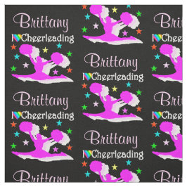 SCHWARZ UND PINK I LIEBE CHEERLEADFABRIK STOFF