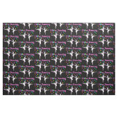 SCHWARZ UND PINK SUPER STAR DANCER FABRIC STOFF (Fat Quarter (45,7 x 55,9 cm))
