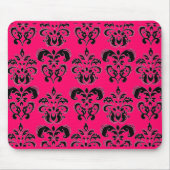SCHWARZ- UND PINKDAMASK, FichSIE Mousepad (Vorne)