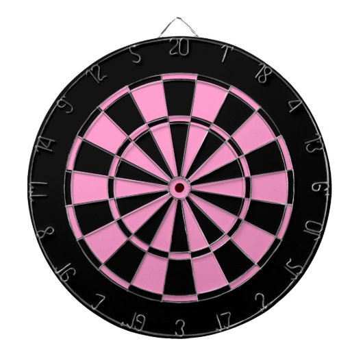 schwarz und rosa dartscheibe (vorne)