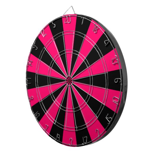 Schwarz und Rosa Dartscheibe (Vorderseite rechts)