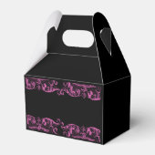 Schwarz und Rosa Geschenkschachtel (Rückseite)