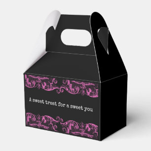 Schwarz und Rosa Geschenkschachtel