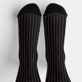 schwarz und rosa gestreift socken (Oben)