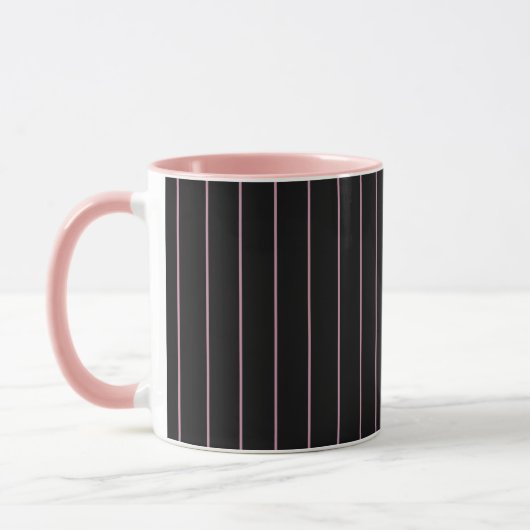 schwarz und rosa gestreift tasse (Links)