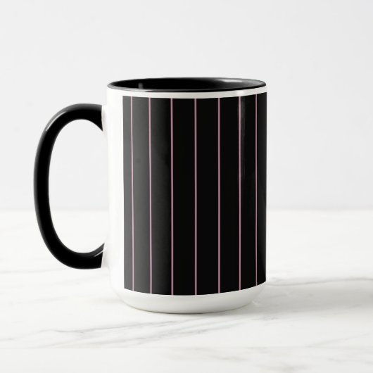 schwarz und rosa gestreift tasse (Links)