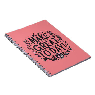 Schwarz und Rosa machen das Notebook zu einem groß Notizblock
